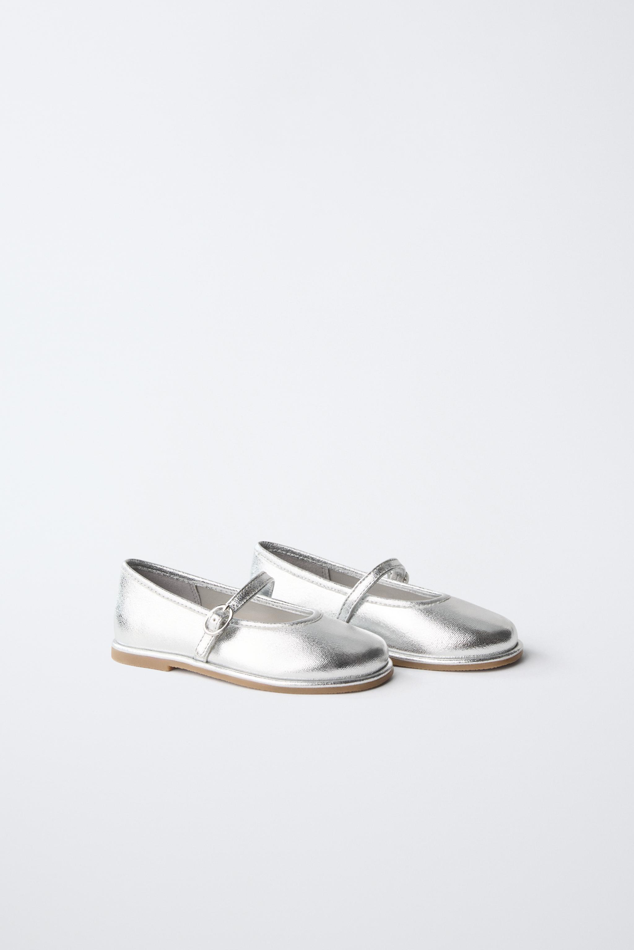 METALLIC BALLET FLATS